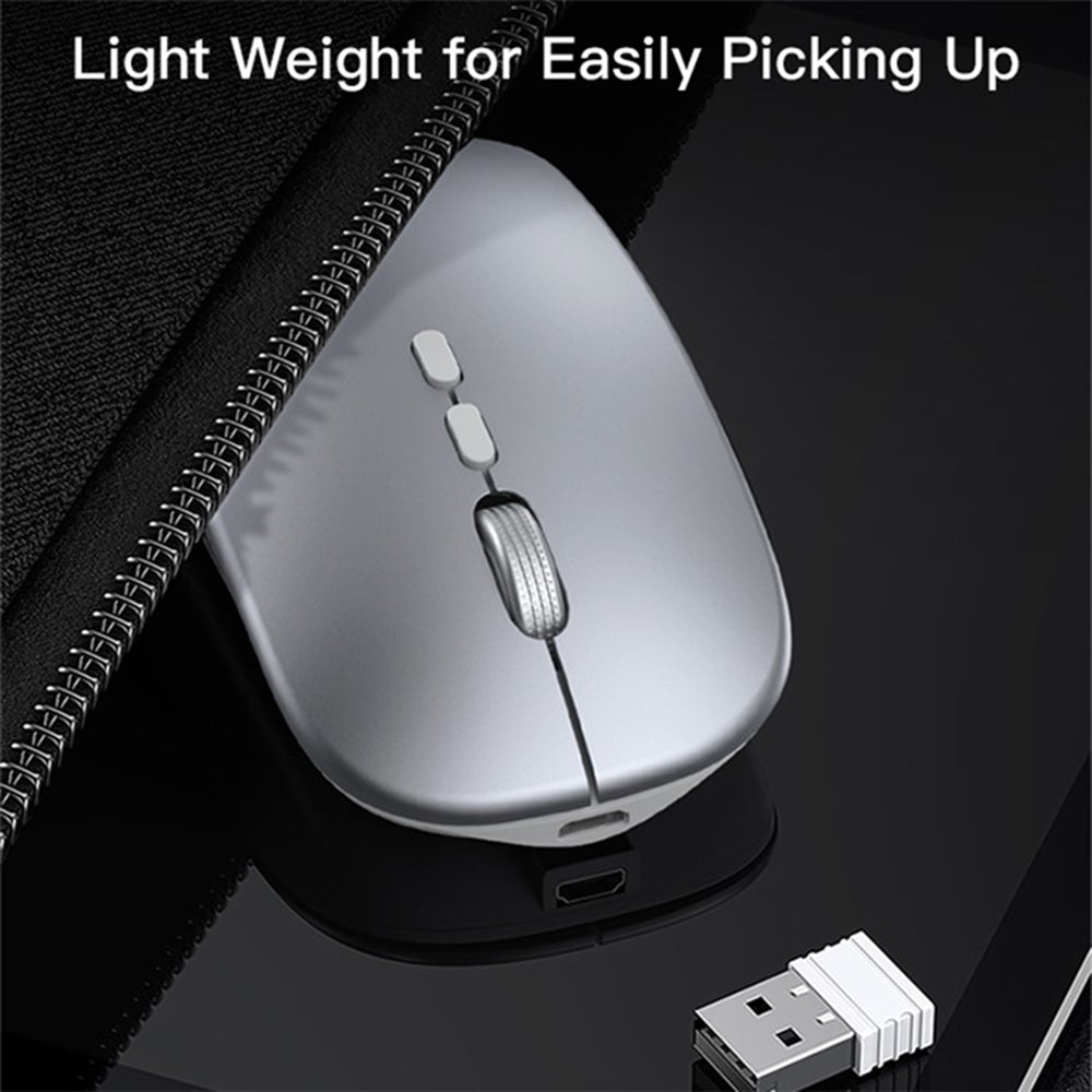Souris sans fil Yesido KB15, 800DPI - 1600DPI, Argenté