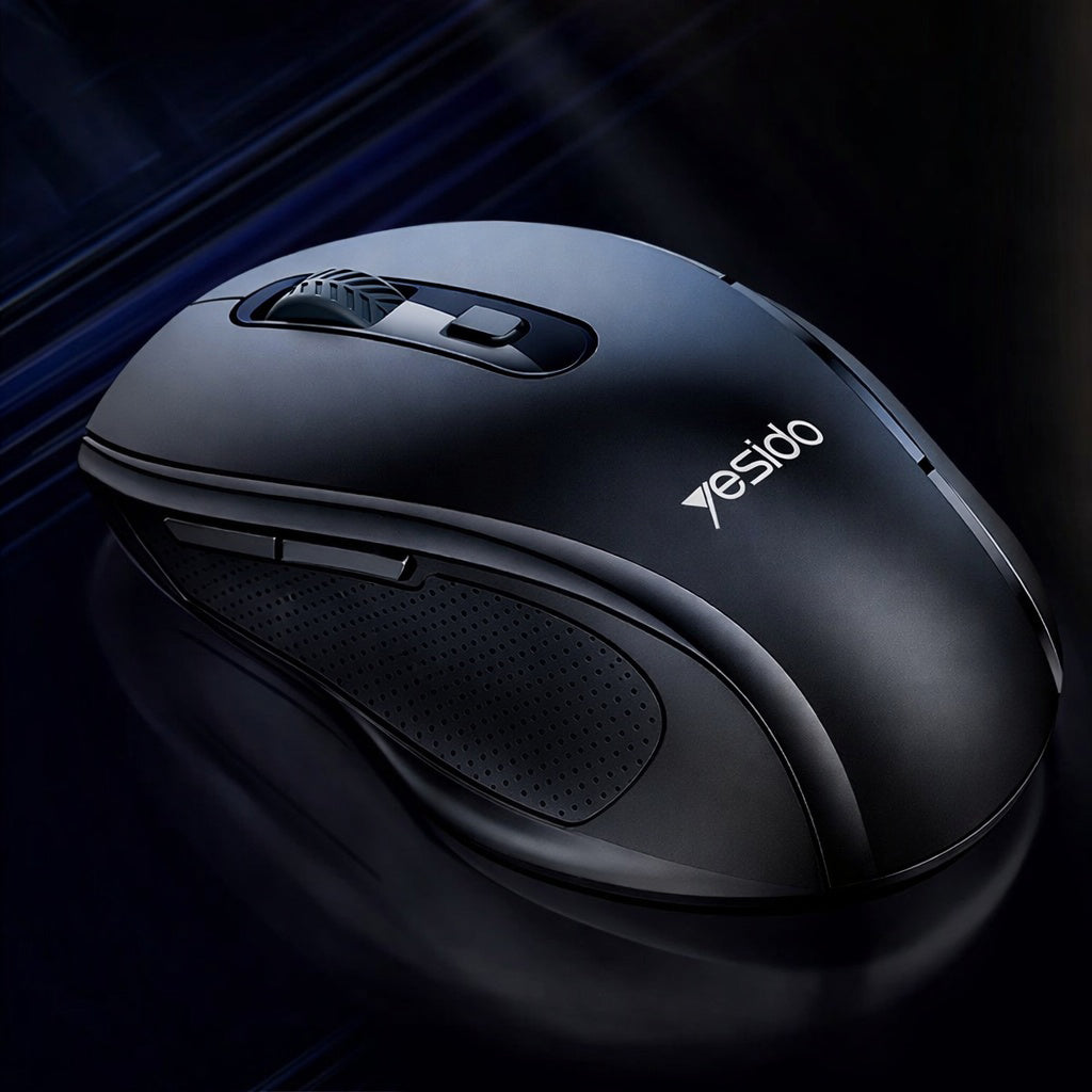 Wireless Mouse Yesido KB45, 800DPI - 1600DPI, Black