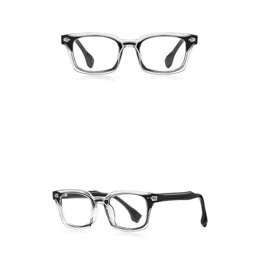 Lunettes d'ordinateur pour hommes Techsuit LS084, anti-lumière bleue, noires transparentes