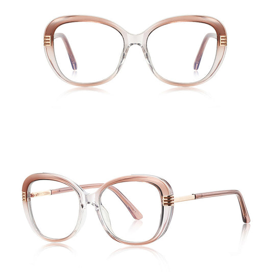 Lunettes d'ordinateur pour femmes Techsuit 2265, Anti-Lumière Bleue, Marron Clair