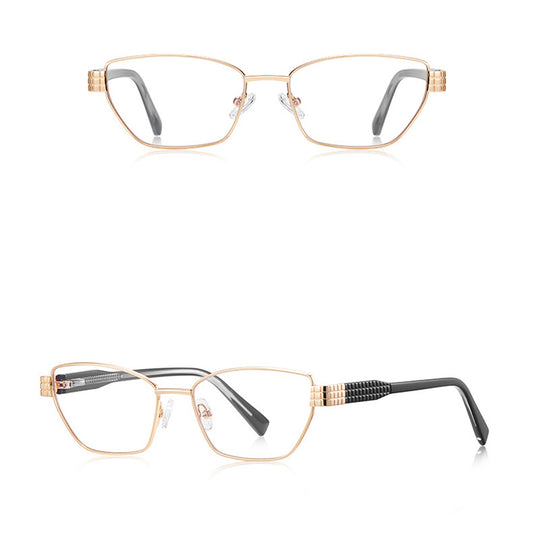 Lunettes d'ordinateur pour femmes Techsuit 3162, Anti-Lumière Bleue, Dorées