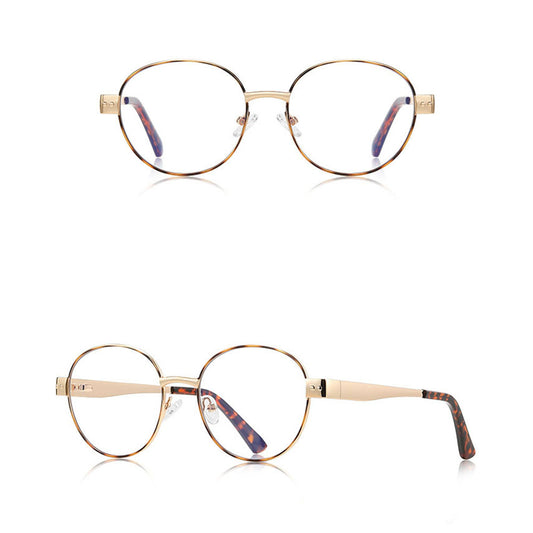 Lunettes d'ordinateur pour femme Techsuit 3175, anti-lumière bleue, doré imprimé