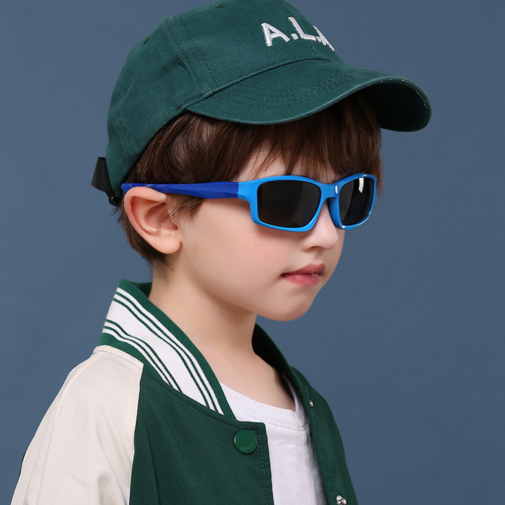 Lunettes de Soleil Sport Enfants Techsuit 8202-C21, Polarisées, Bleu Marine Rose