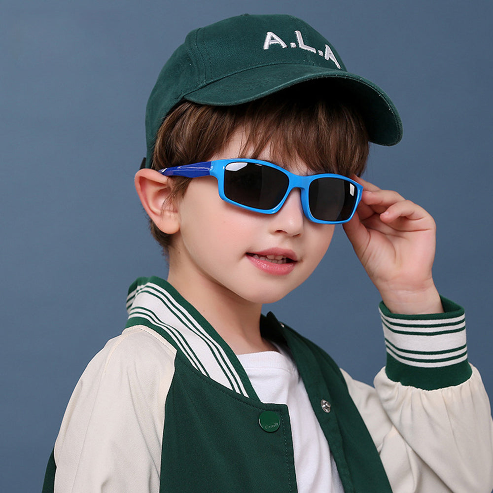 Lunettes de Soleil Sport Enfants Techsuit 8202-C41, Polarisées, Bleu Marine