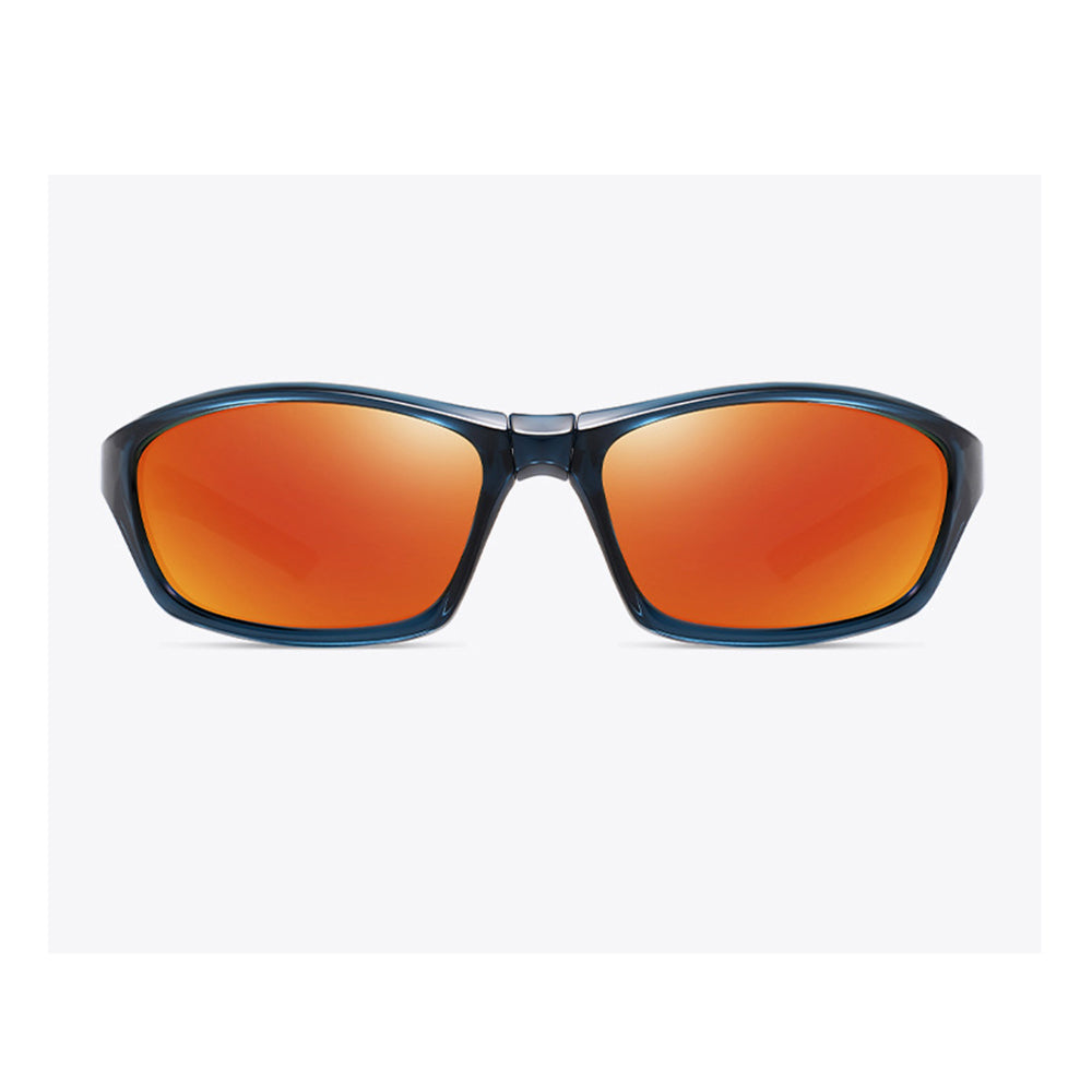Lunettes de Cyclisme Unisex Techsuit 24101, Polarisées, Noir Orange