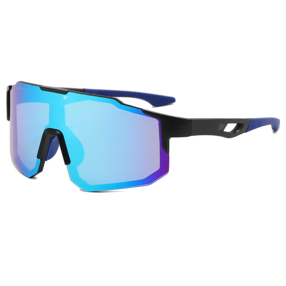 Lunettes de Cyclisme Unisexes Techsuit 9337, Protection UV, Noir Bleu