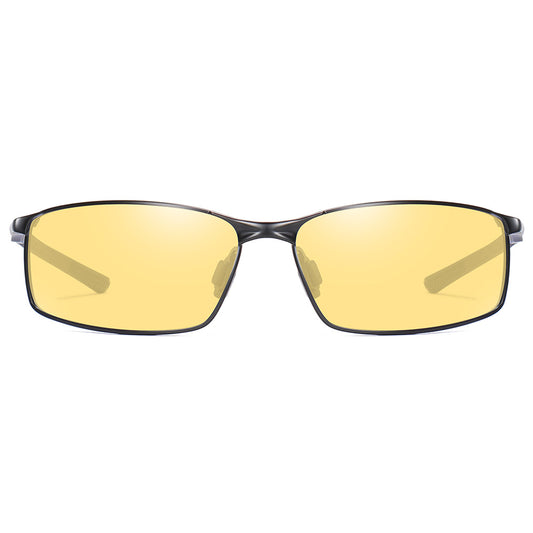 Lunettes de Soleil Homme Techsuit 559, Polarisées, Protection UV, Noir Jaune