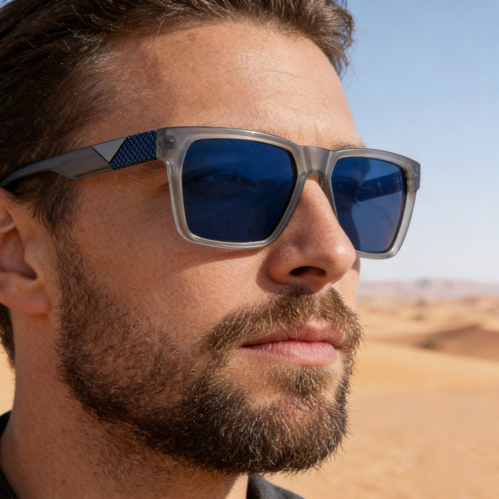 Lunettes de Soleil Homme Techsuit 8500, Polarisées, Protection UV, Marron