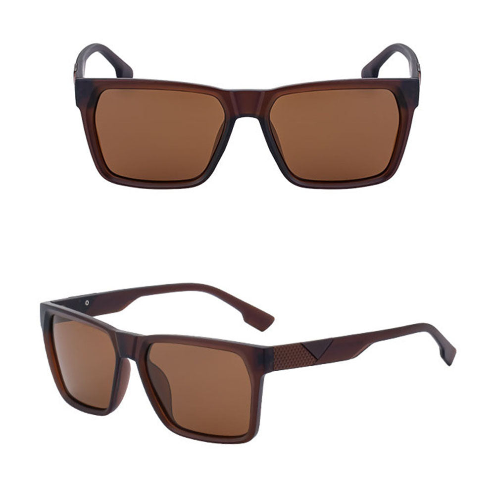 Lunettes de Soleil Homme Techsuit 8500, Polarisées, Protection UV, Marron