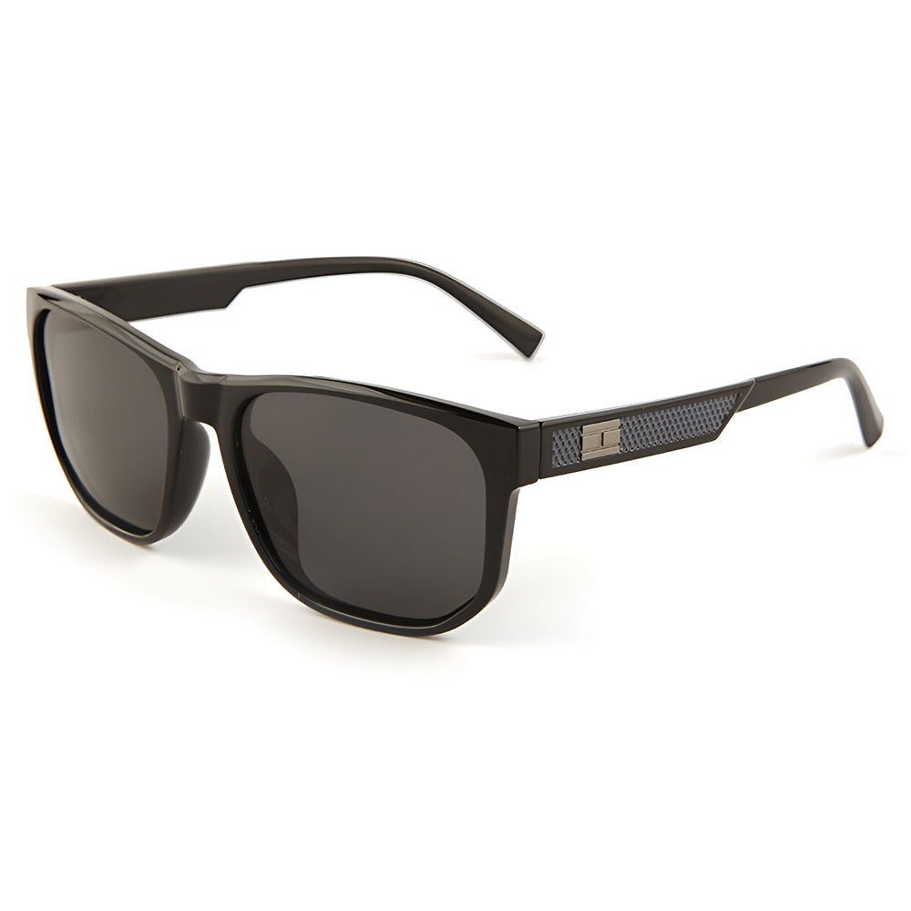 Lunettes de Soleil Homme Techsuit 8502, Polarisées, Protection UV, Noires