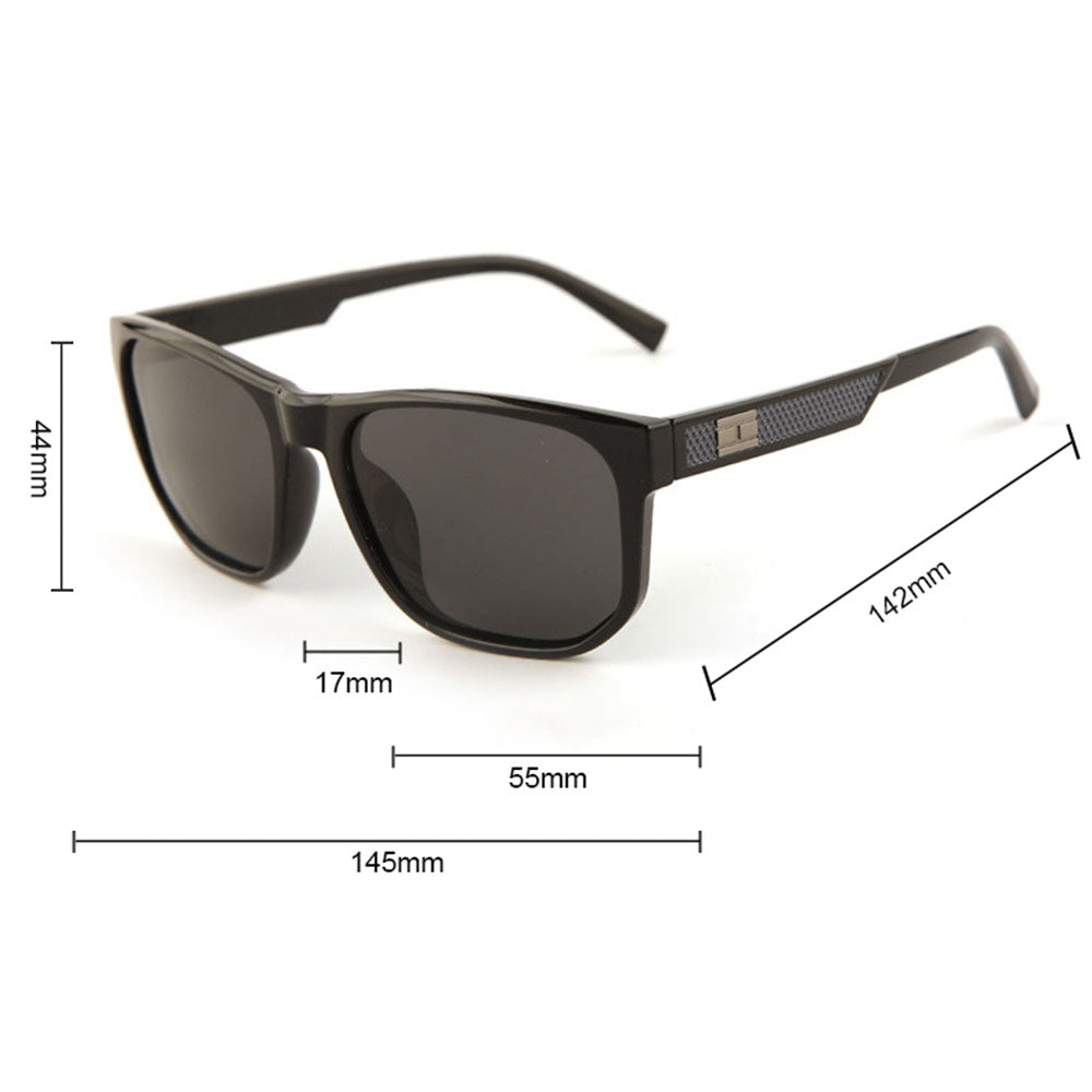 Lunettes de Soleil Homme Techsuit 8502, Polarisées, Protection UV, Noires