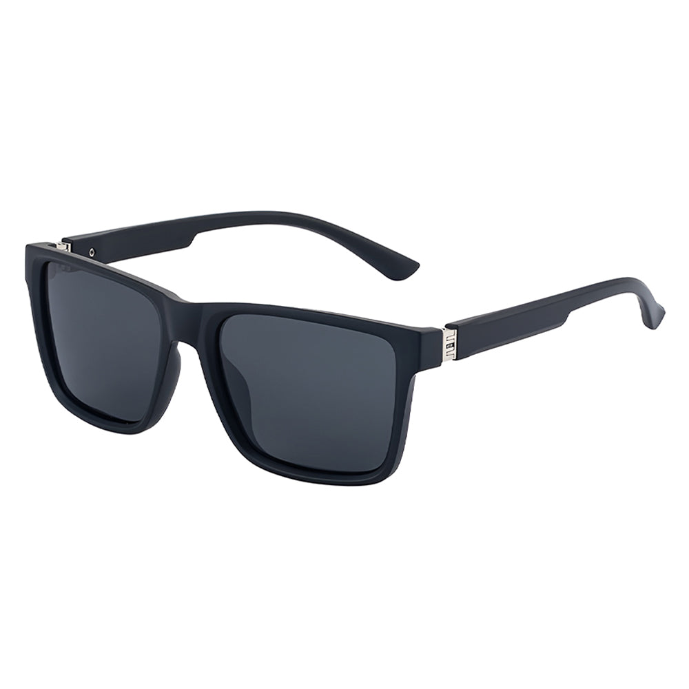 Lunettes de Soleil Homme Techsuit 8506, Polarisées, Protection UV, Noir Mat