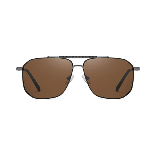 Lunettes de Soleil Homme Techsuit 8538, Polarisées, Protection UV, Gris Marron