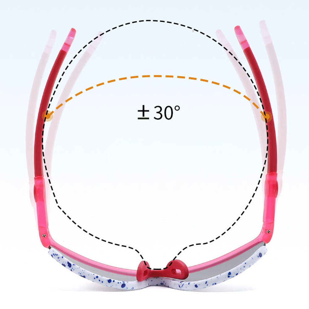 Lunettes de Soleil Enfants Techsuit 2025, Polarisées, Protection UV, Rose
