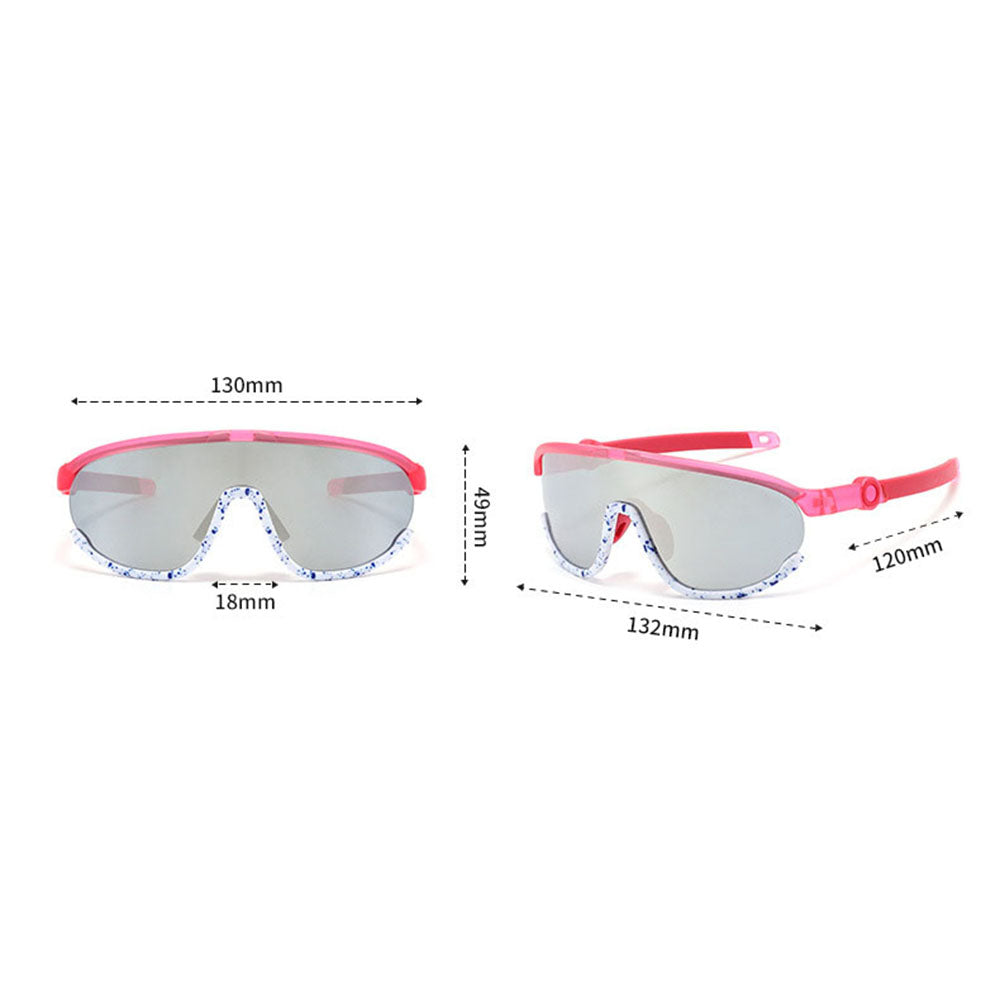 Lunettes de Soleil Enfants Techsuit 2025, Polarisées, Protection UV, Rose
