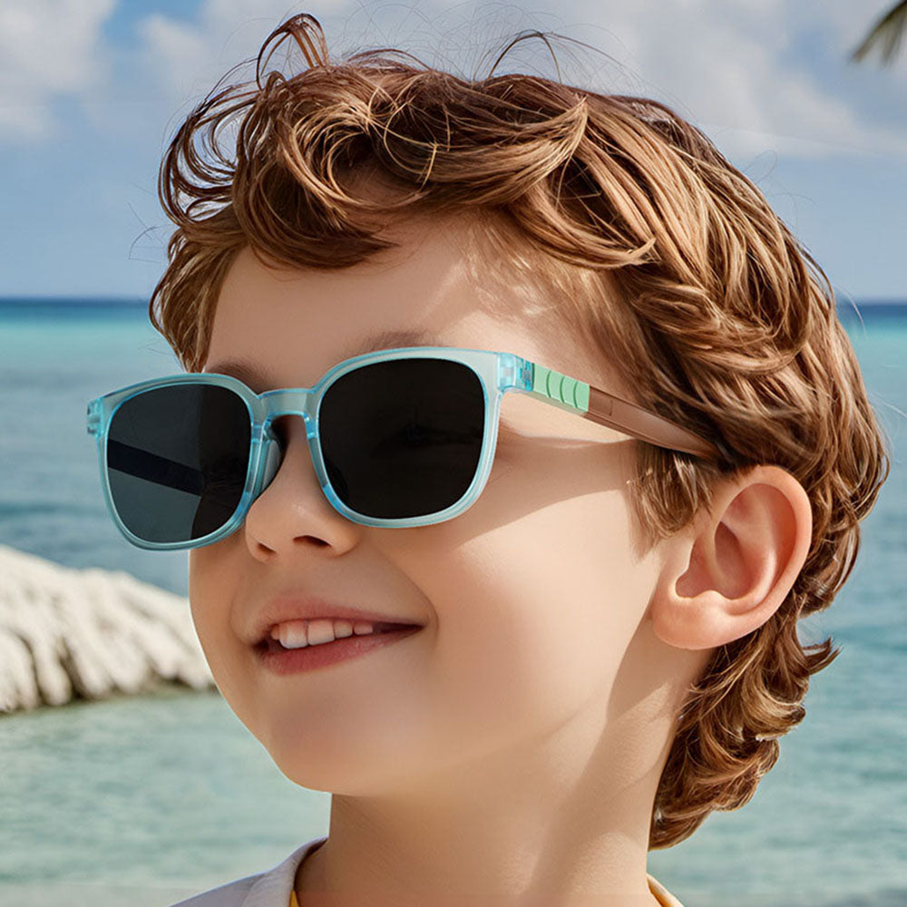Techsuit 9694 Kids' Sunglasses, Polarized, UV Protection, Blue Black