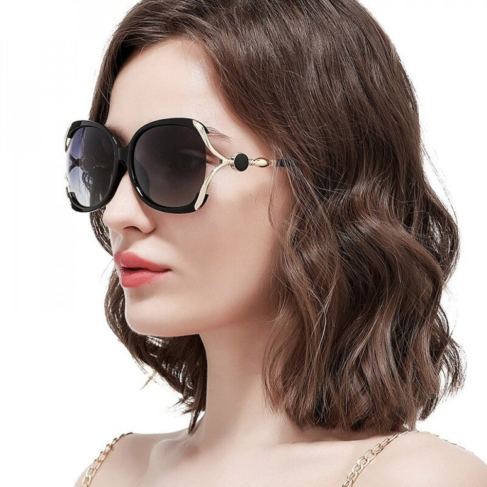 Lunettes de Soleil Femme Techsuit 1722, Polarisées, Protection UV, Noir Gris