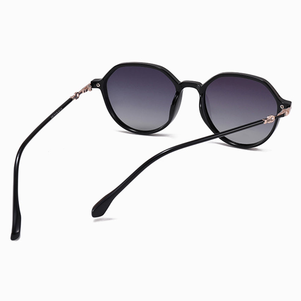 Lunettes de Soleil Femme Techsuit 2203, Polarisées, Protection UV, Noir Gris