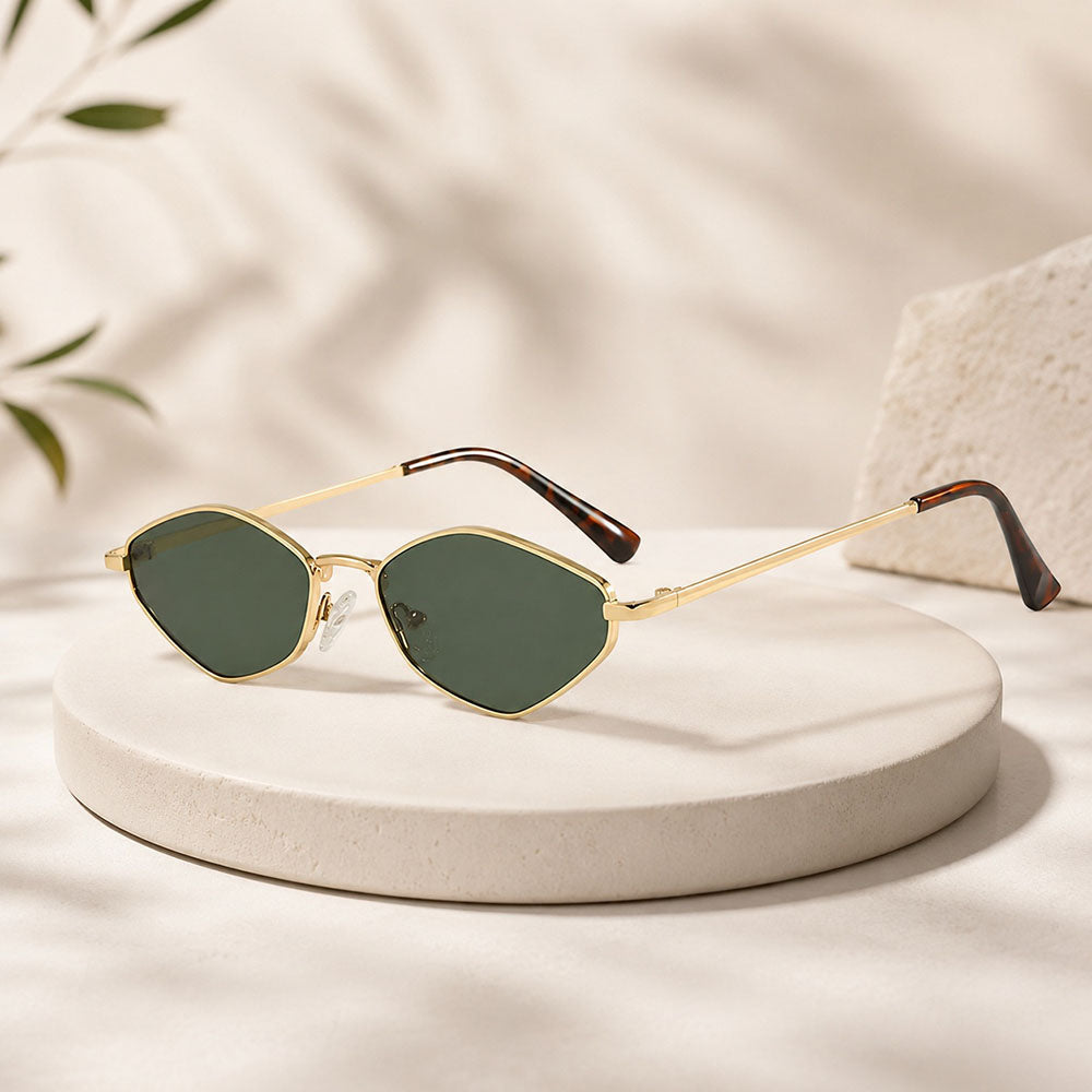 Lunettes de Soleil Femme Techsuit 6206, Or et Noir