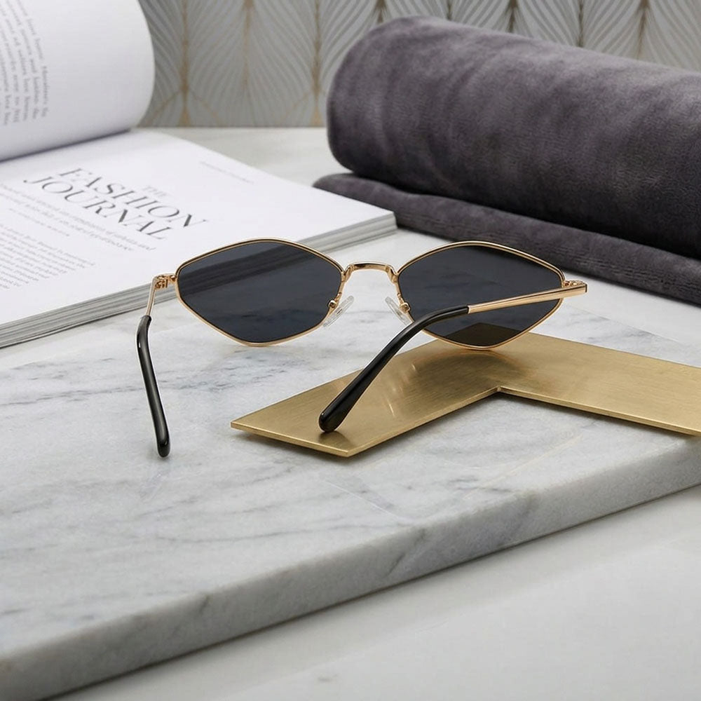 Lunettes de Soleil Femme Techsuit 6206, Or et Noir
