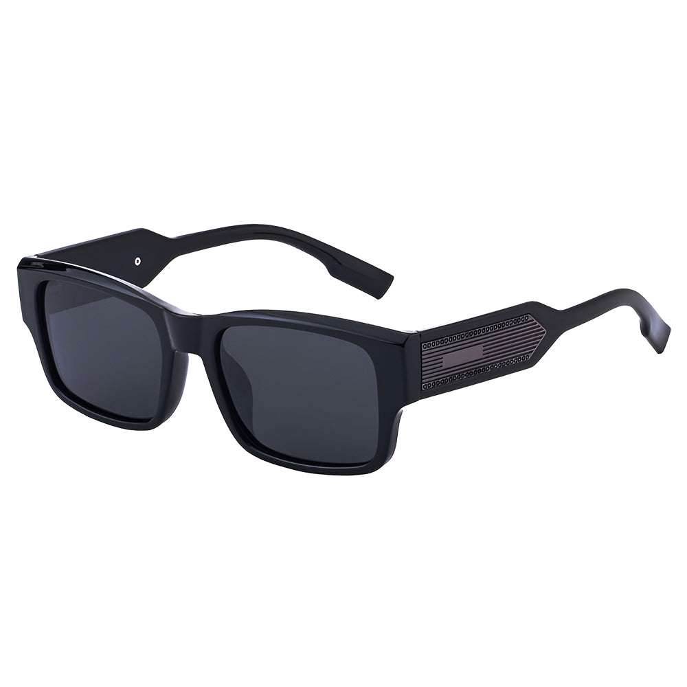 Techsuit 8485 Women's Sunglasses, Polarized, UV Protection, Black