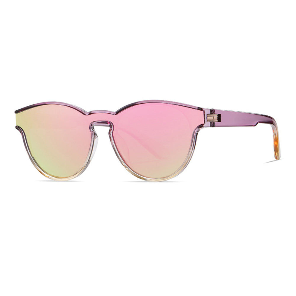 Unisex Techsuit TR7545 Sunglasses, Polarized, UV Protection, Purple Yellow Pink