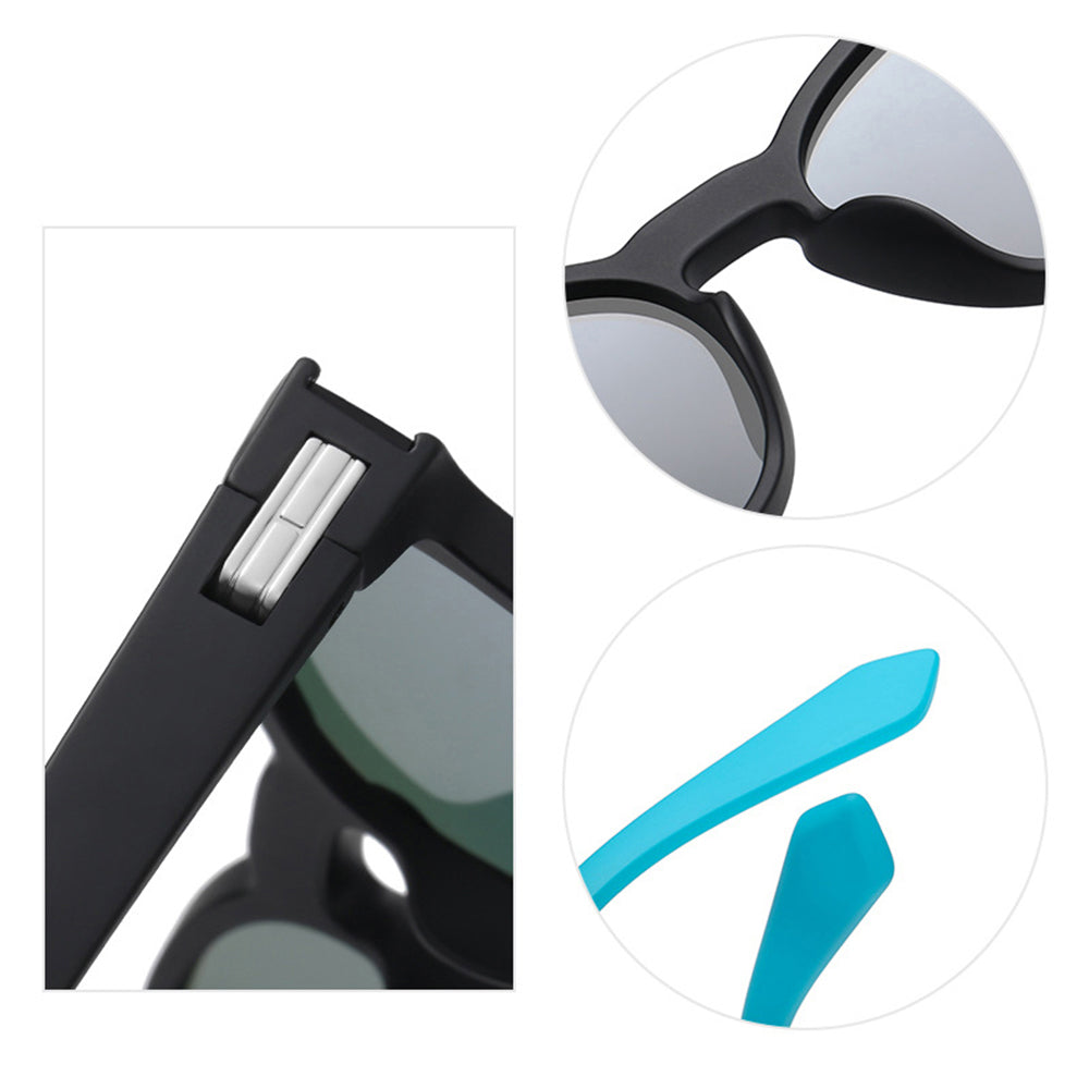 Unisex Techsuit TR7545 Sunglasses, Polarized, UV Protection, Purple Yellow Pink