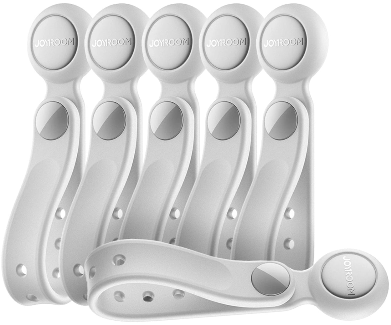 Joyroom JR-ZS422 Cable Organizer, Magnetic, Set of 6 Pieces, White