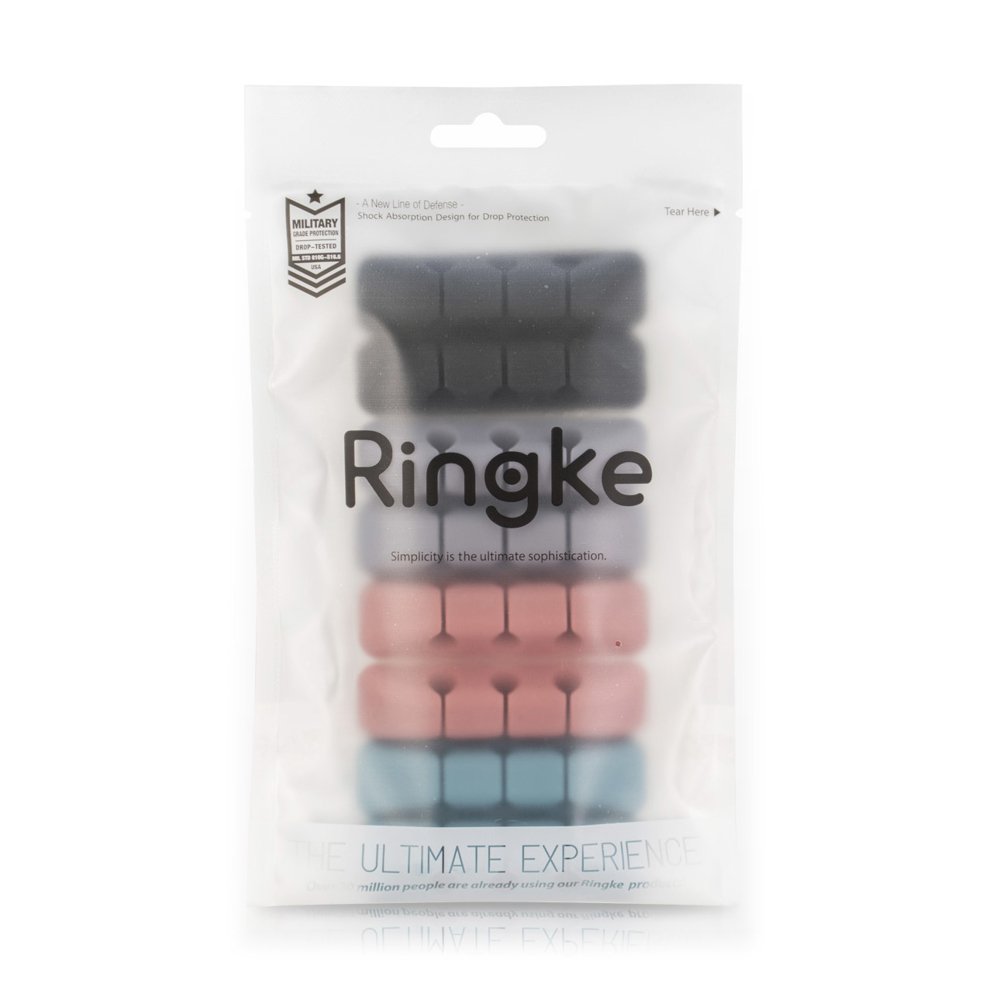 Organisateur de Câbles Ringke, Set de 4 pièces, Couleurs Variées
