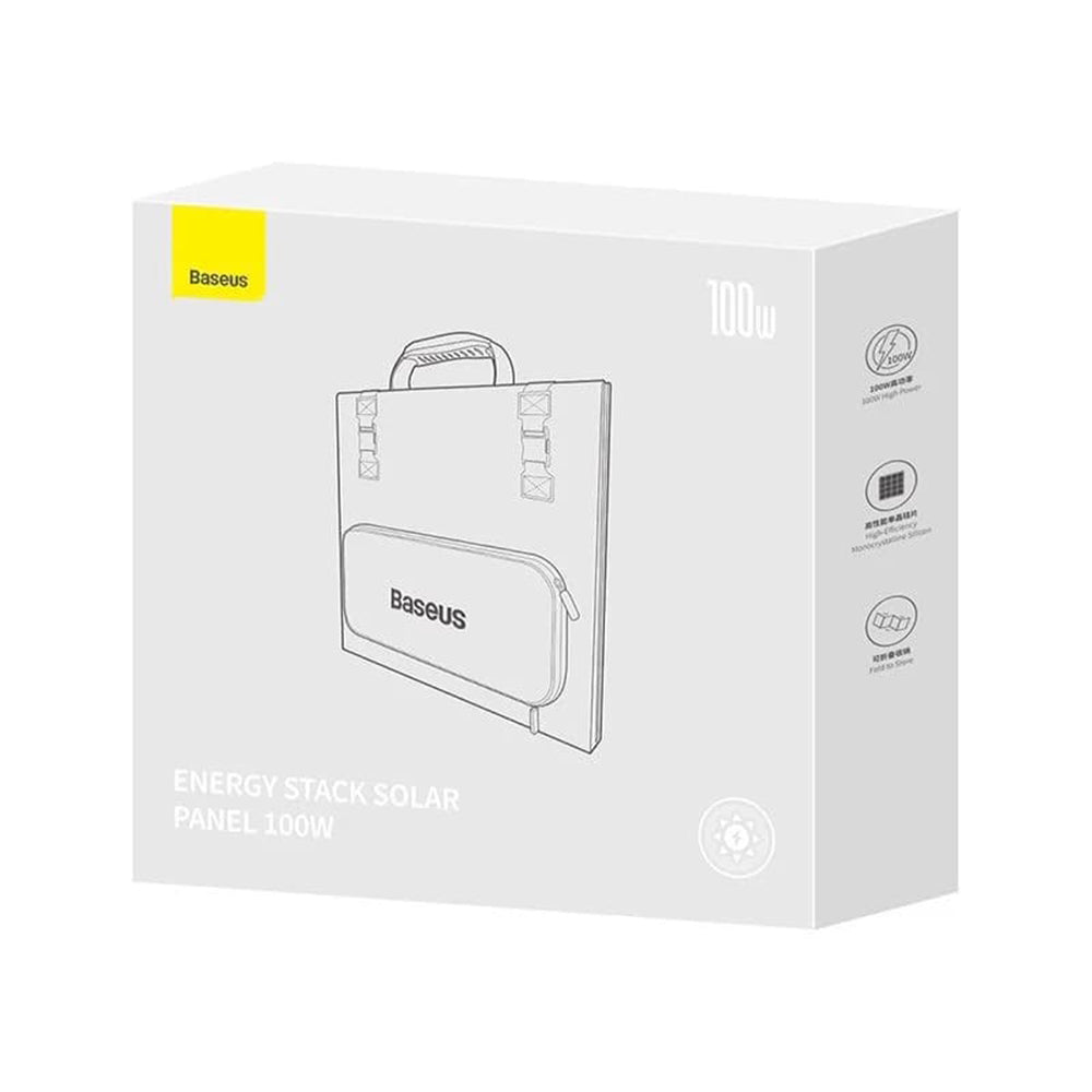 Panneau Solaire Photovoltaïque Baseus, 100W, 1.58m x 0.39m, Vert CCNL050006