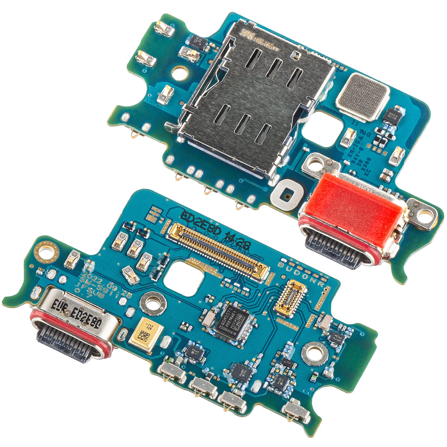 Carte avec connecteur de charge - Microphone - Module de lecture SIM Samsung Galaxy S23 S911, Service Pack GH96-15629A