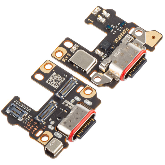 Motorola Edge 40 Neo Microphone Charging Connector Board, Service Pack 5P68C23165