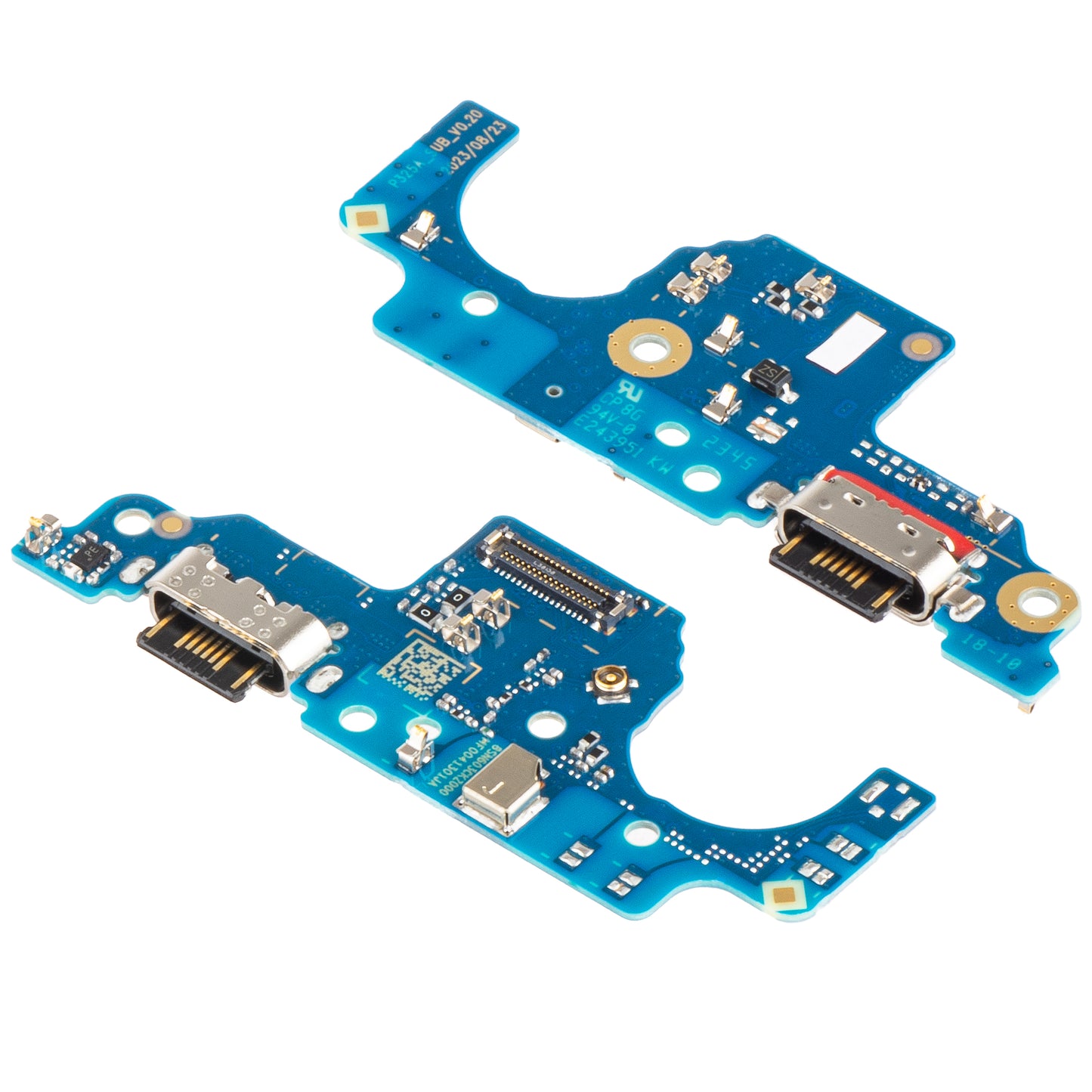 Carte avec Connecteur de Charge - Microphone Motorola Moto G24 Power / G24, Service Pack 5P68C23807