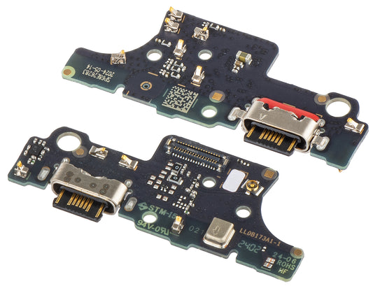 Motorola Moto E14 Microphone Charging Connector Board, Service Pack 5P68C24651