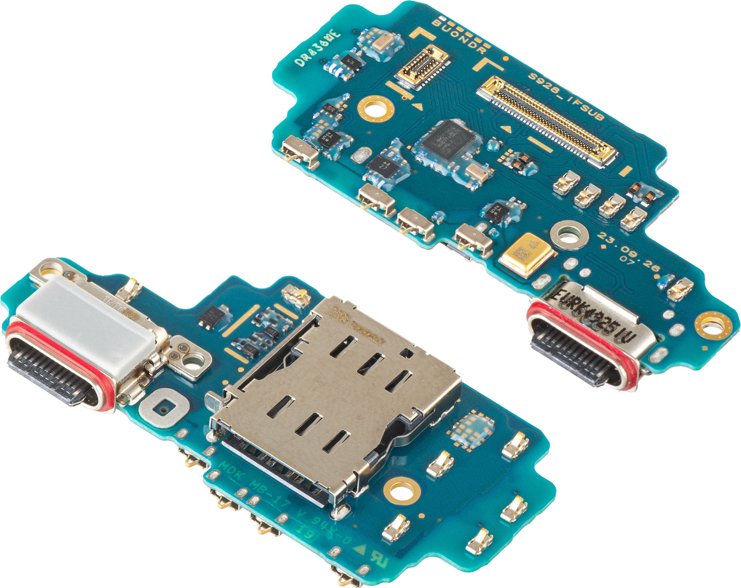 Carte avec Connecteur de Charge - Microphone - Module Lecteur SIM Samsung Galaxy S24 Ultra S928, Service Pack GH96-16497A