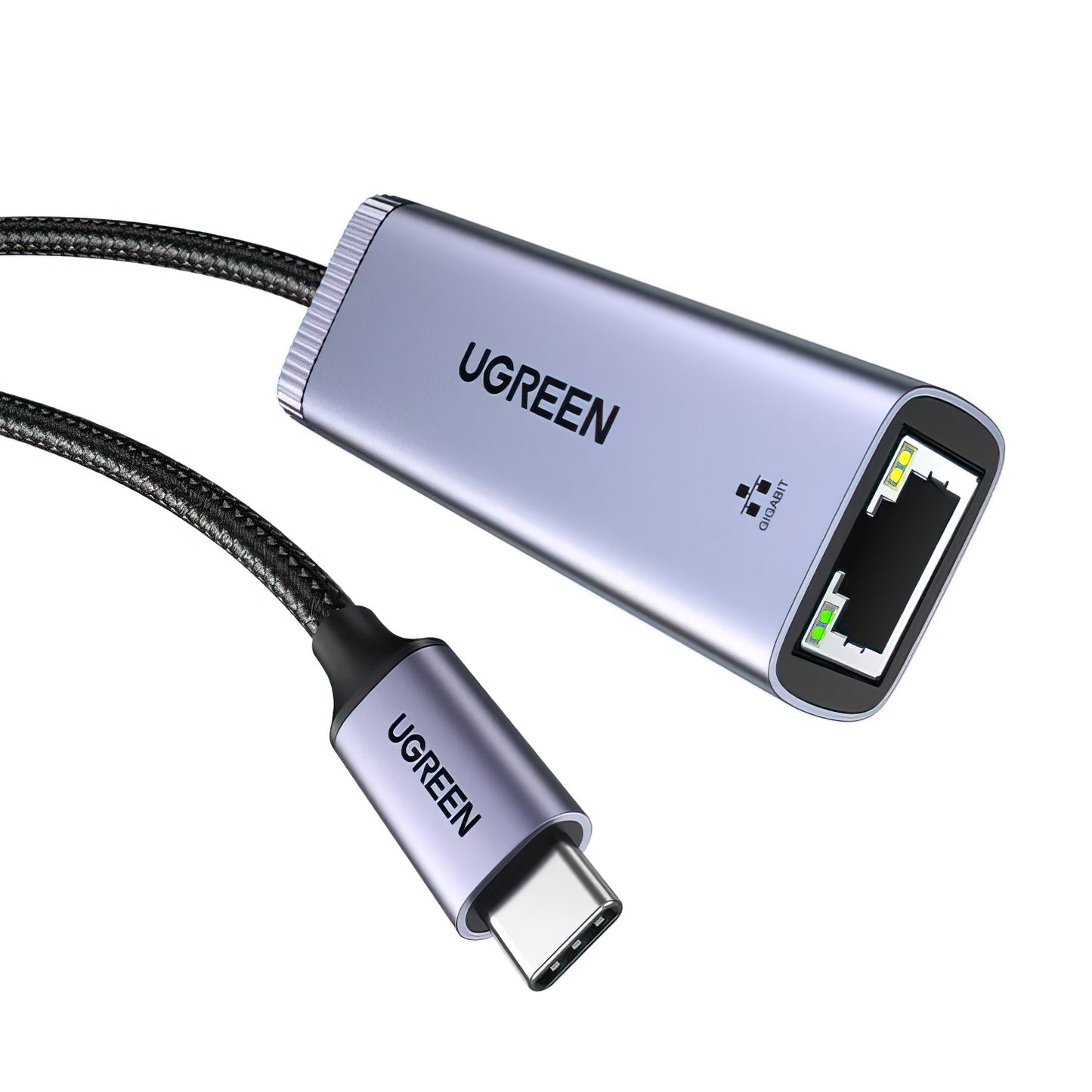 Carte réseau UGREEN CM483, RJ45, USB-C, Gris