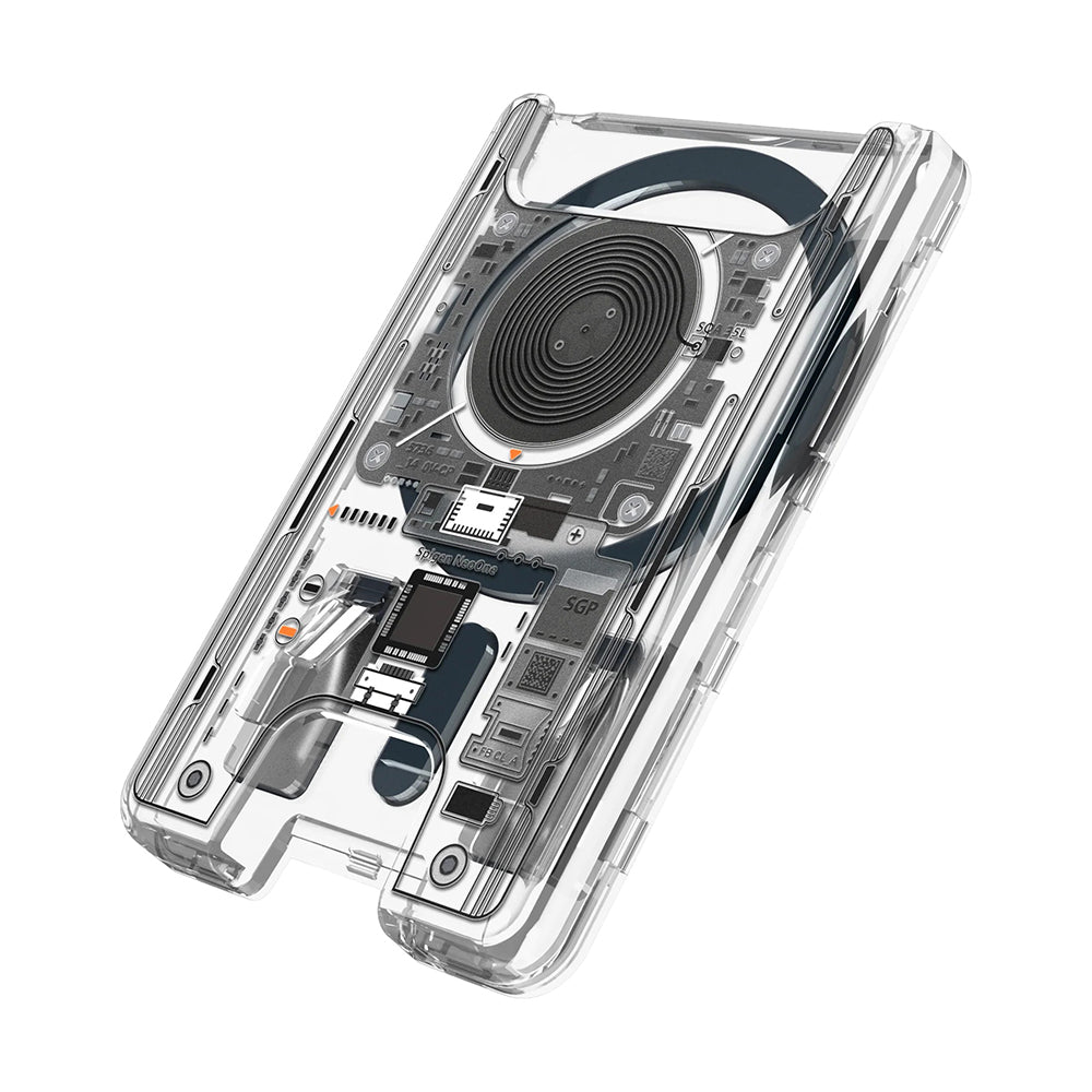 Portefeuille MagSafe, Spigen, Ultra Hybrid Zero One, Transparent AFA11403