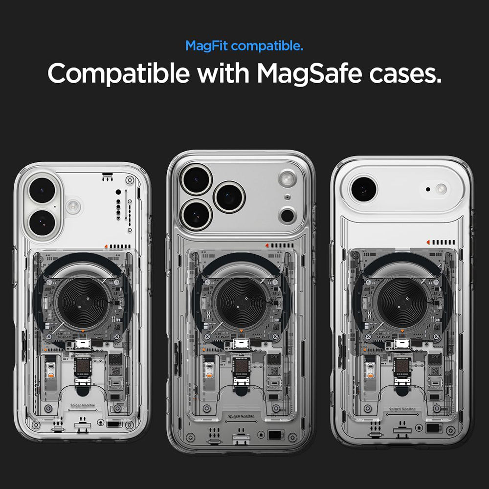 Portefeuille MagSafe, Spigen, Ultra Hybrid Zero One, Transparent AFA11403