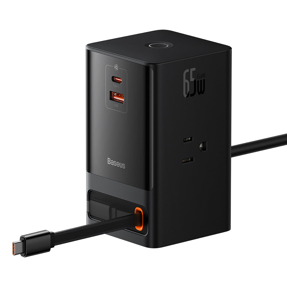 Rallonge Baseus PowerCombo US, 3 x Prises, Noir PSLR000101