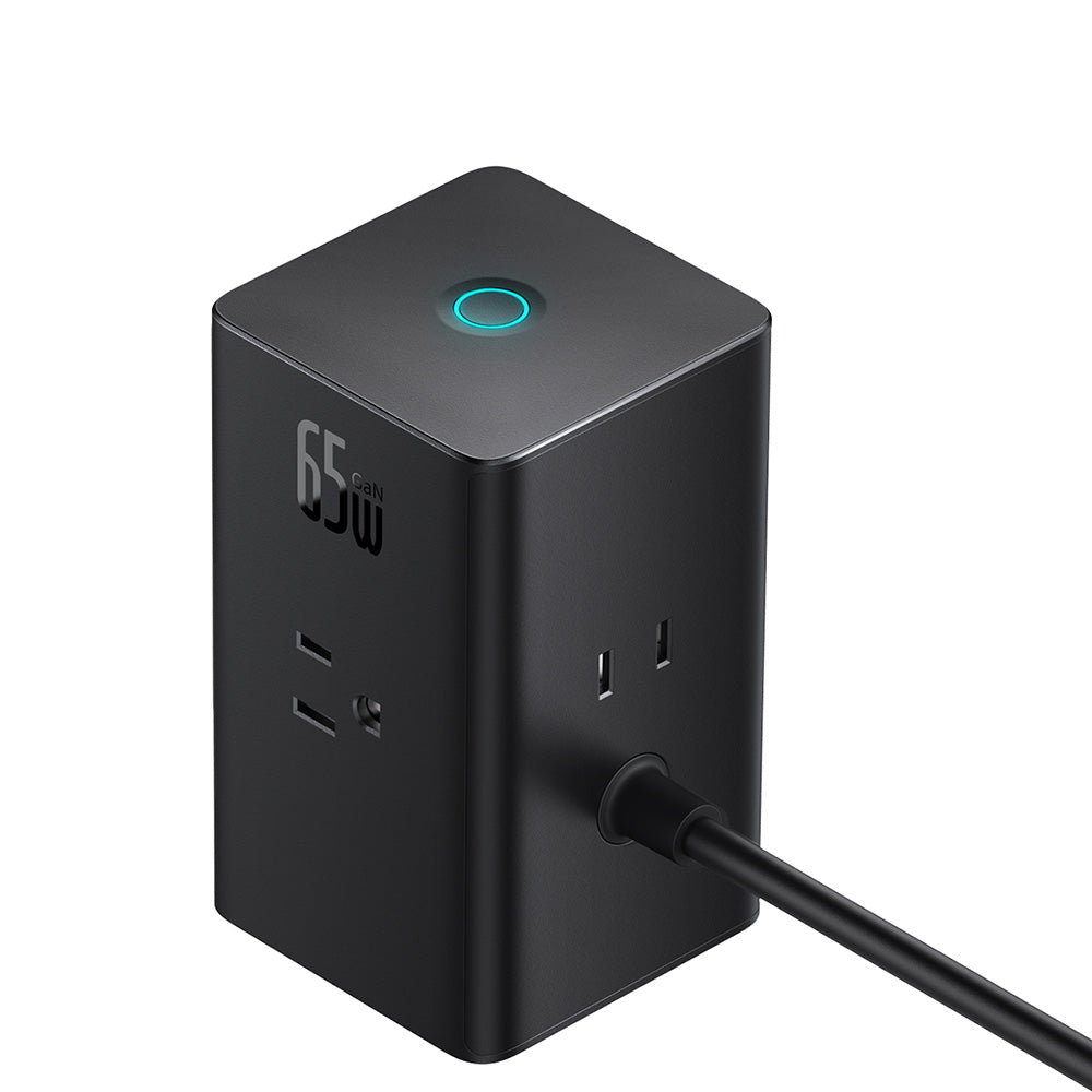 Rallonge Baseus PowerCombo US, 3 x Prises, Noir PSLR000101