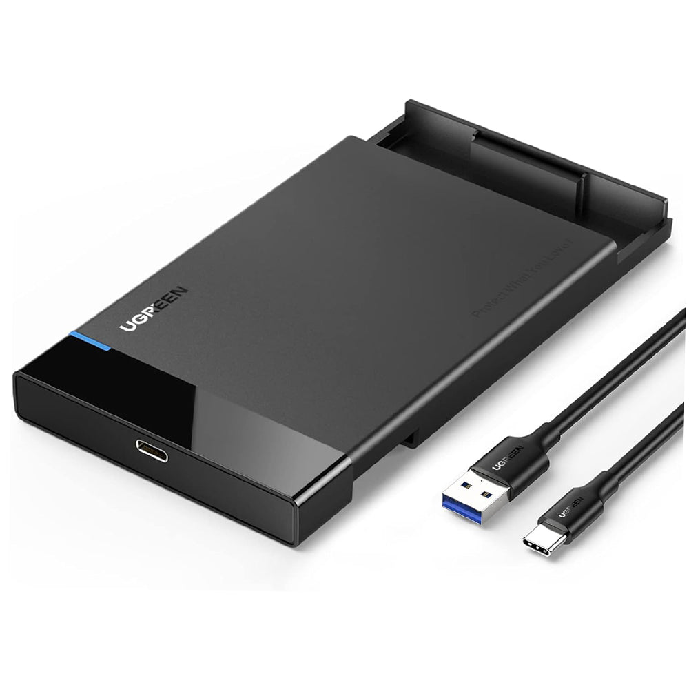 Rack UGREEN US221 (50743) pour HDD / SSD SATA 2.5 pouces, USB-C, Noir