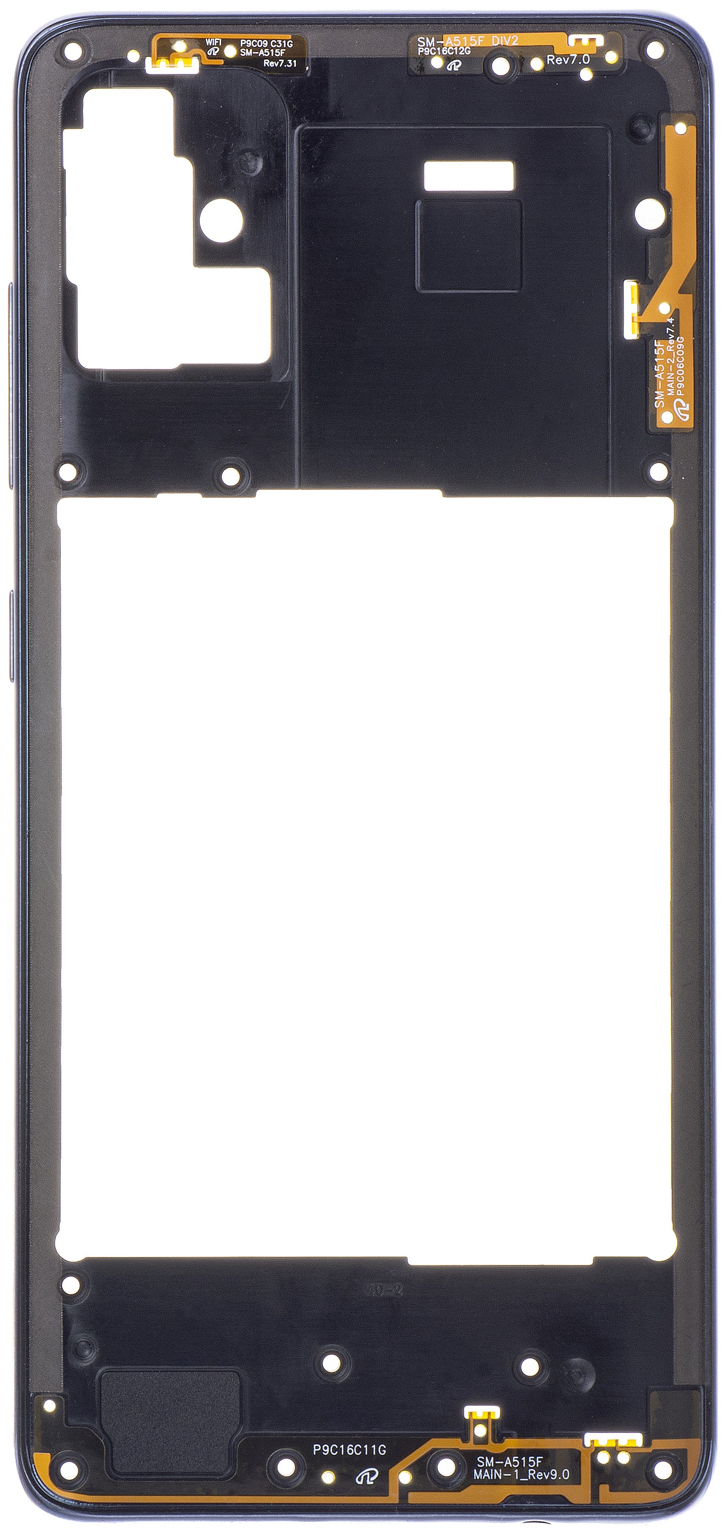 Coque Centrale Samsung Galaxy A51 A515, Noire