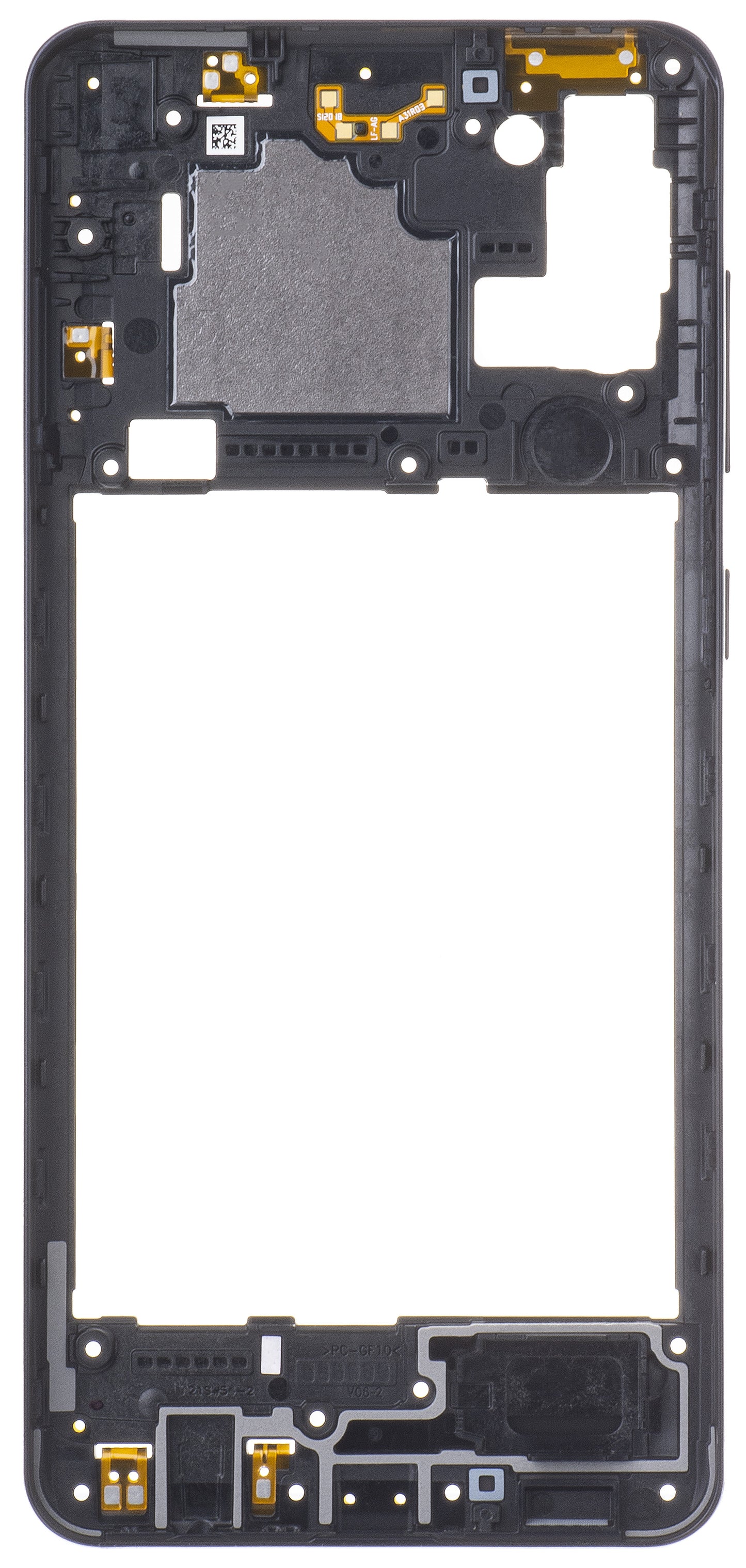Coque Centrale Samsung Galaxy A21s A217, Noire