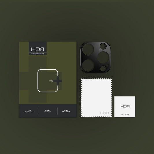 Cadre de protection de la caméra arrière HOFI ALUCAM PRO+ pour Apple iPhone 16 Pro Max / 16 Pro, noir