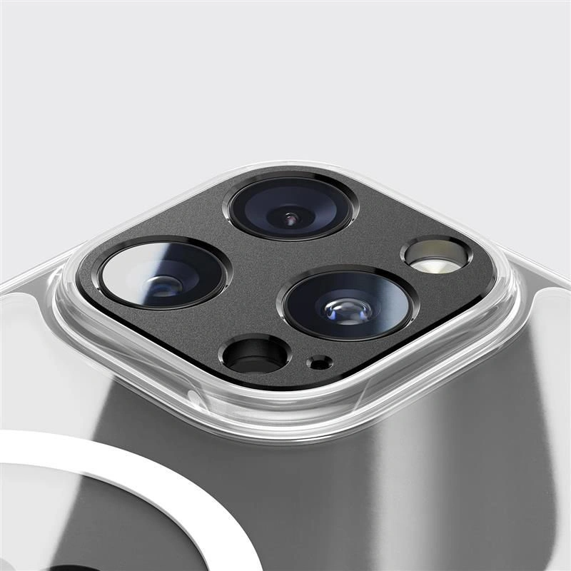 Cadre de protection pour caméra arrière Tech-Protect Camalloy Fit+ pour Apple iPhone 17 Pro, Aluminium, Argenté