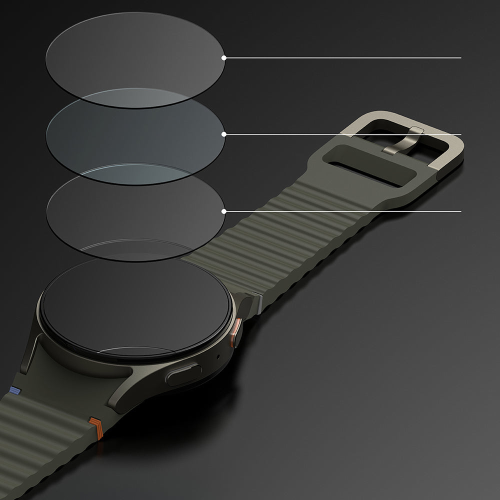 Cadre de protection Ringke Premium Styling pour Samsung Galaxy Watch7 44mm, Modèle 2, Noir