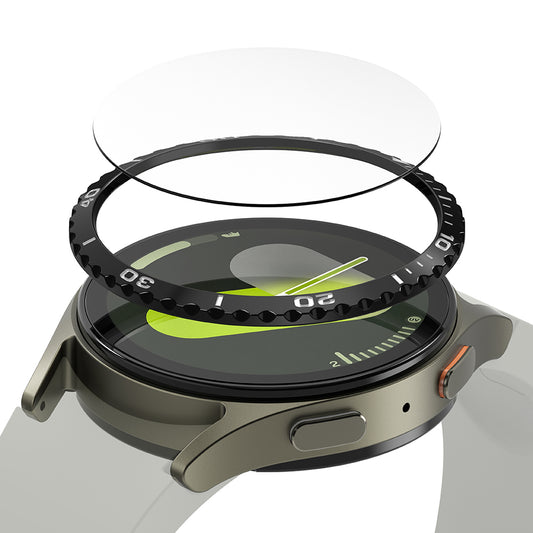 Cadre de protection Ringke Styling pour Samsung Galaxy Watch7 40mm, Modèle 6, Noir
