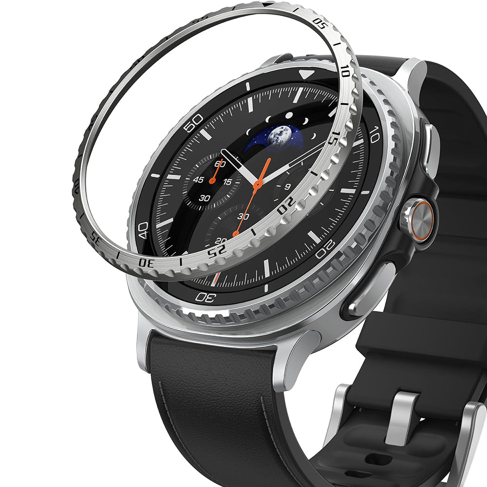 Cadre de protection Ringke Inner Styling pour Samsung Galaxy Watch8 Classic, Argenté