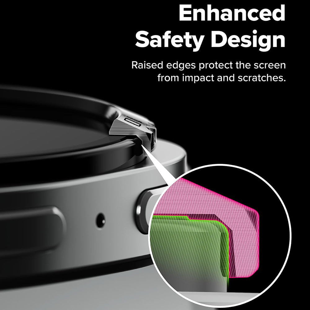 Cadre de protection Ringke Inner Styling pour Samsung Galaxy Watch8 Classic, Argenté