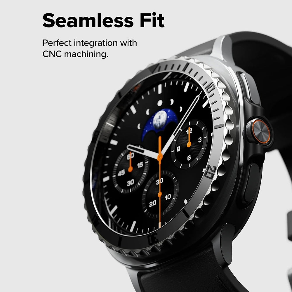 Cadre de protection Ringke Premium Styling pour Samsung Galaxy Watch8 Classic, Noir